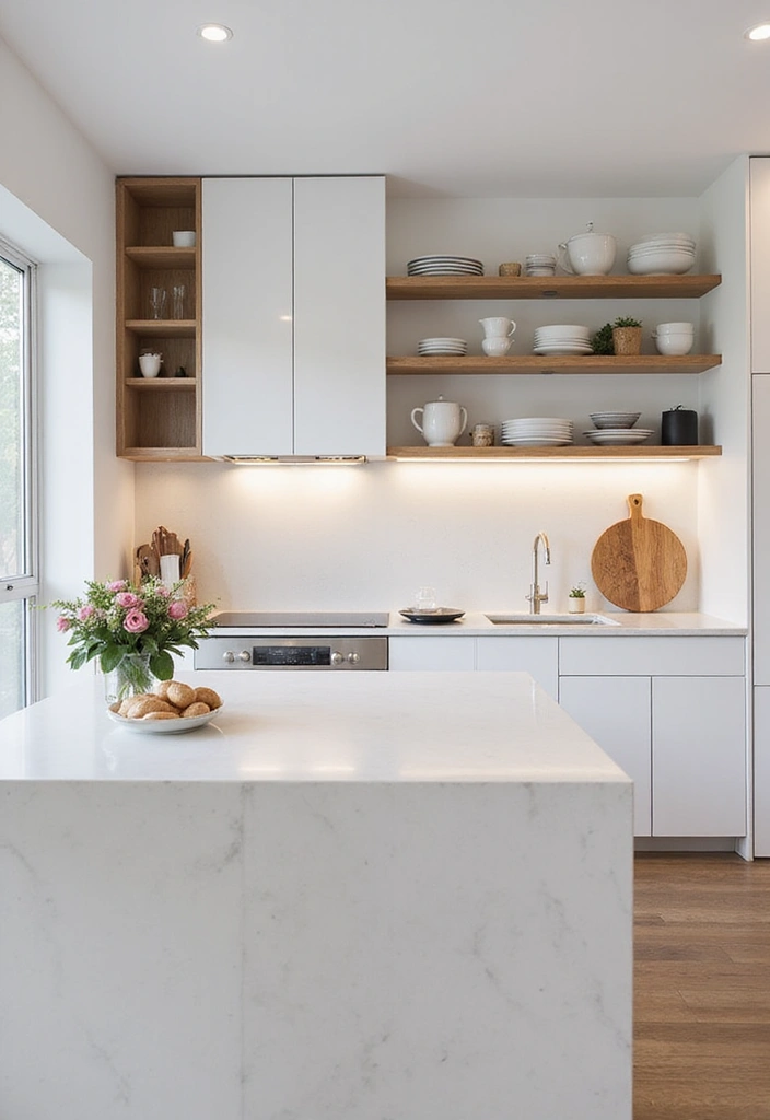 Transform Your Space: 30 Stunning Modern Luxury Kitchen Designs You’ll Adore! - 1. The Minimalist Marvel