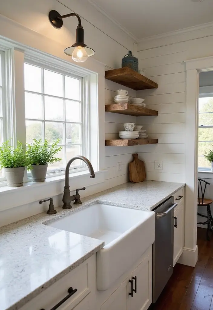 Transform Your Space: 30 Stunning Modern Luxury Kitchen Designs You’ll Adore! - 10. Contemporary Farmhouse