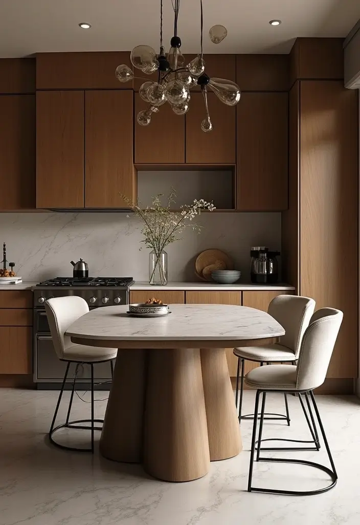 Transform Your Space: 30 Stunning Modern Luxury Kitchen Designs You’ll Adore! - 24. Statement Furniture