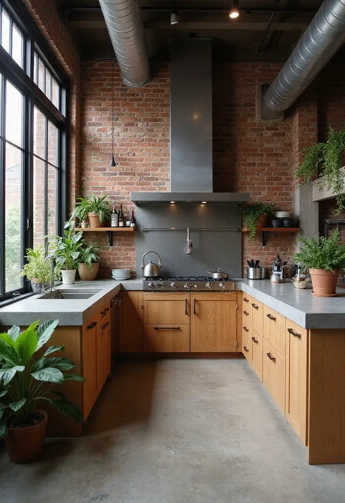 Transform Your Space: 30 Stunning Modern Luxury Kitchen Designs You’ll Adore! - 3. Industrial Chic