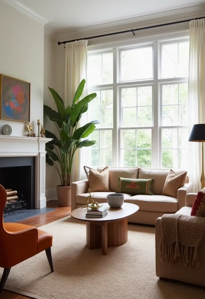 Unlock 25 Trendy Neutral Living Room Ideas for Stylish Teens (You Won't Believe #14!) - 25. Statement Furniture Pieces