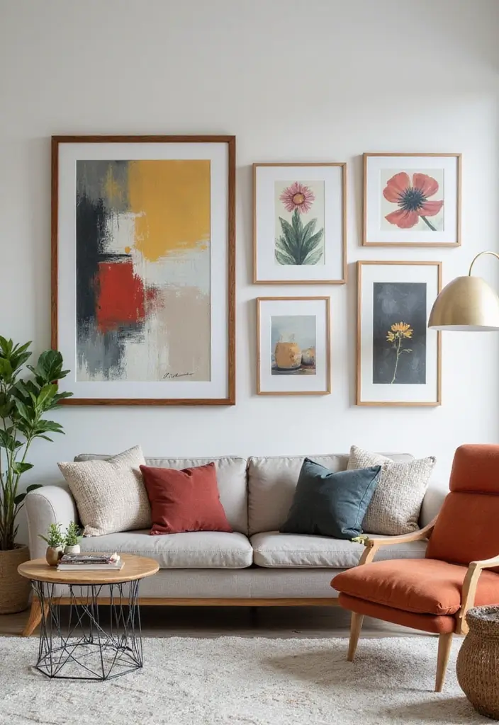 Unlock 25 Trendy Neutral Living Room Ideas for Stylish Teens (You Won't Believe #14!) - 3. Statement Wall Art