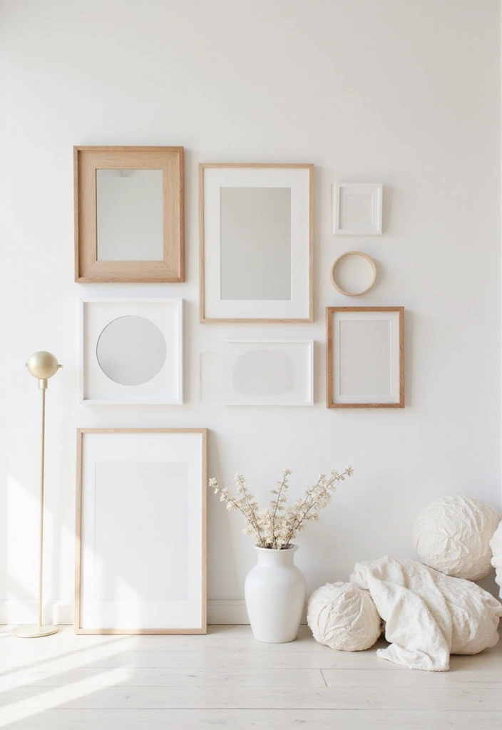 Unlock 25 Trendy Neutral Living Room Ideas for Stylish Teens (You Won't Believe #14!) - 6. Neutral Gallery Wall