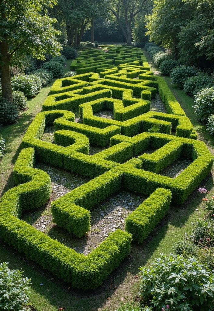 Unlock Your Creativity: 25 Roblox Game Decor Ideas to Grow a Garden Like No Other! - 16. Sculpted Hedge Maze