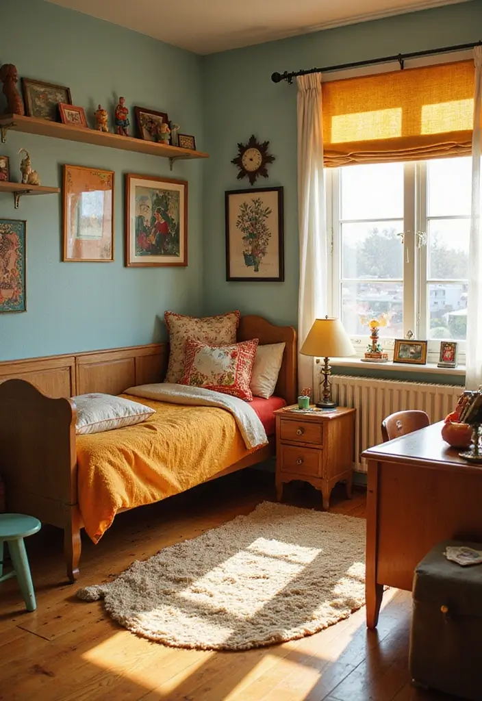 14 Kids Room Ideas That Are So Fun You'll Want to Move In (Number 3 Is Adorable!) - 12. Retro Vibes: Vintage Playroom