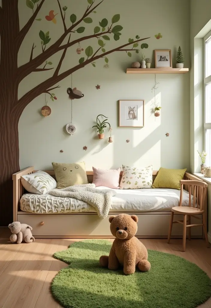 14 Kids Room Ideas That Are So Fun You'll Want to Move In (Number 3 Is Adorable!) - 3. Cozy Woodland Retreat
