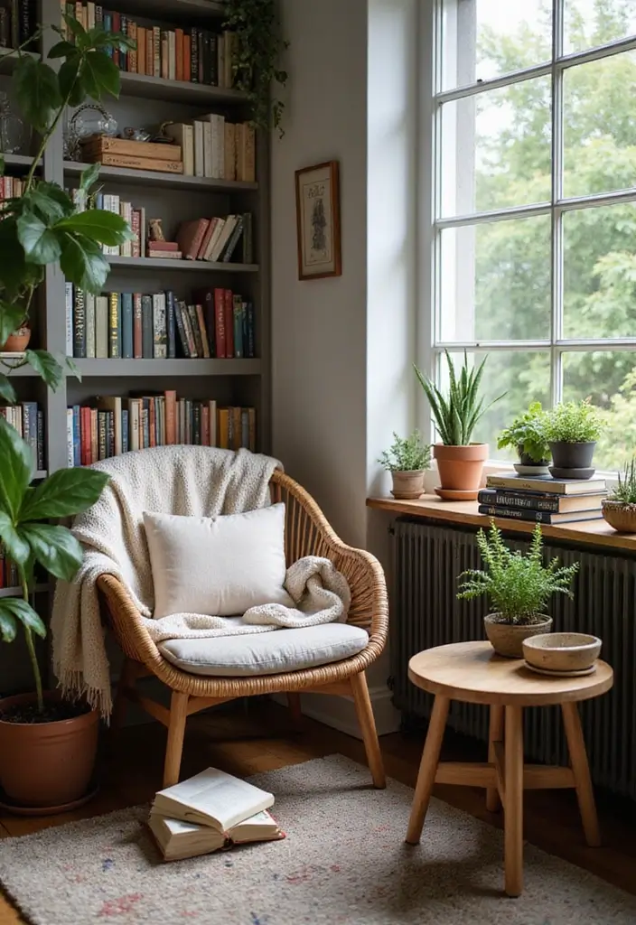 15 Room Makeover Ideas That'll Transform Your Space on a Budget (Before & After You Won't Believe!) - 9. Create a Cozy Reading Nook