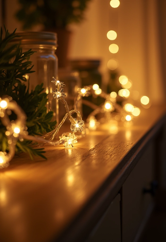 15 Stunning Living Room Romantic Date Night Decor Ideas That Will Set the Mood! - 1. Twinkling Fairy Lights