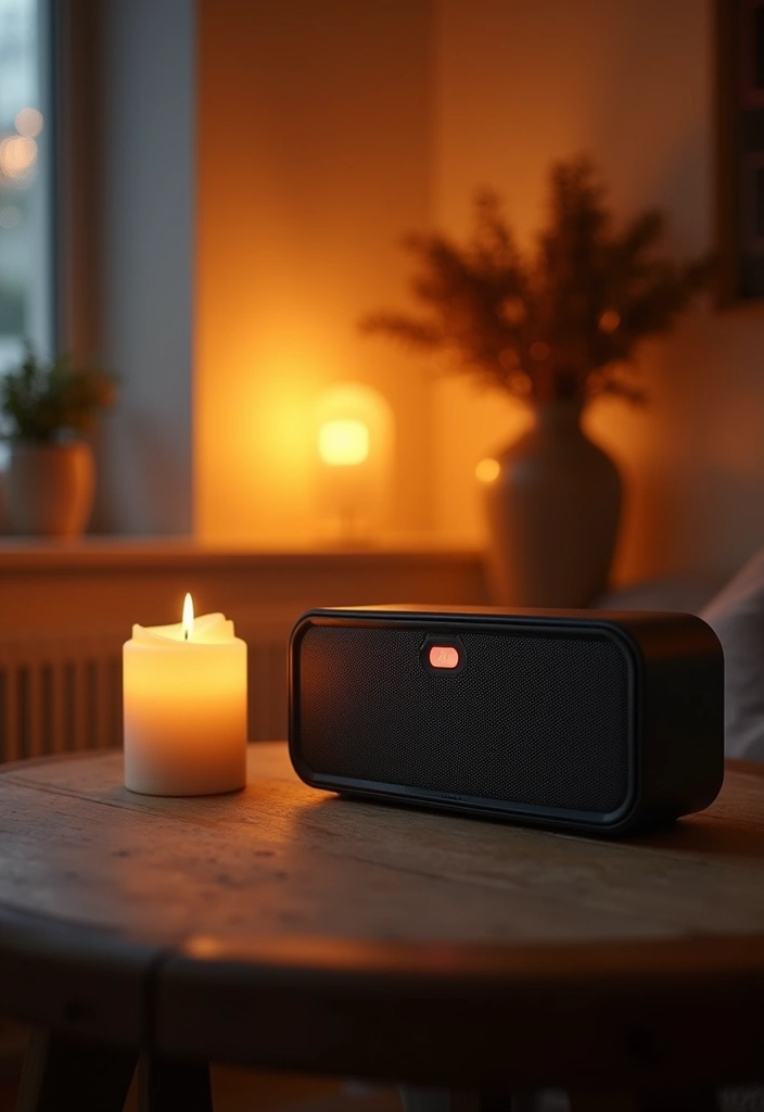 15 Stunning Living Room Romantic Date Night Decor Ideas That Will Set the Mood! - 10. Soft Music and Sound