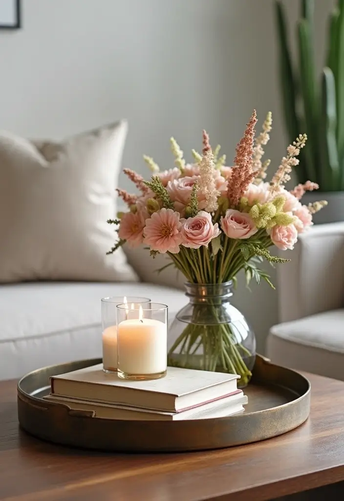 15 Stunning Living Room Romantic Date Night Decor Ideas That Will Set the Mood! - 13. Unique Coffee Table Decor