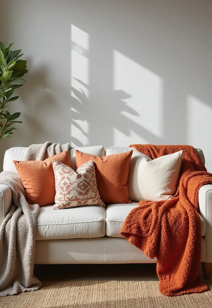 15 Stunning Living Room Romantic Date Night Decor Ideas That Will Set the Mood! - 2. Soft, Plush Throw Blankets