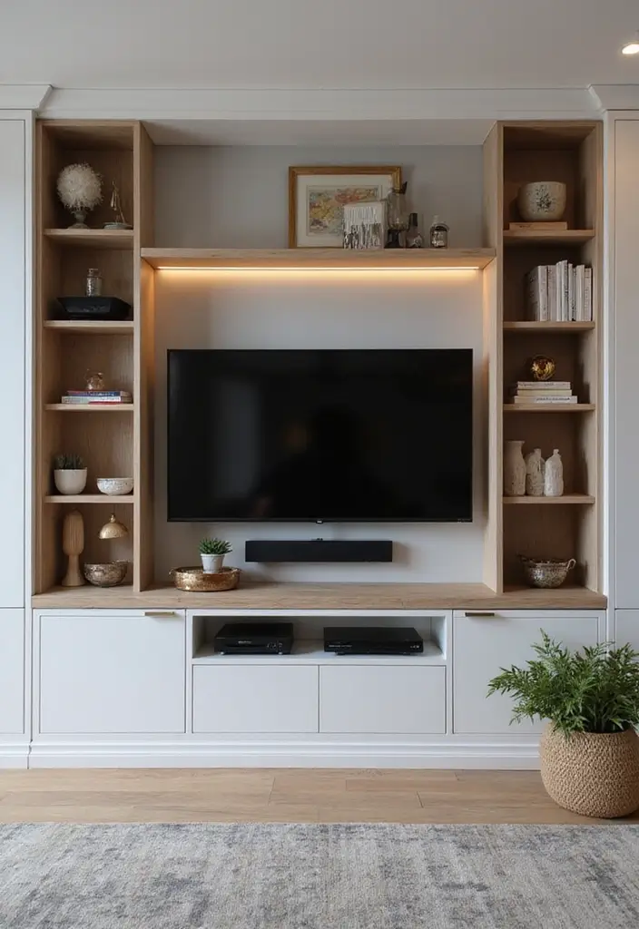 18 Built-In Cupboard Ideas for Your Living Room That Will Change Your Space Forever! - 10. The Integrated Entertainment Center
