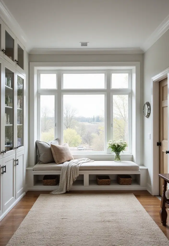 18 Built-In Cupboard Ideas for Your Living Room That Will Change Your Space Forever! - 15. Built-In Bench with Storage