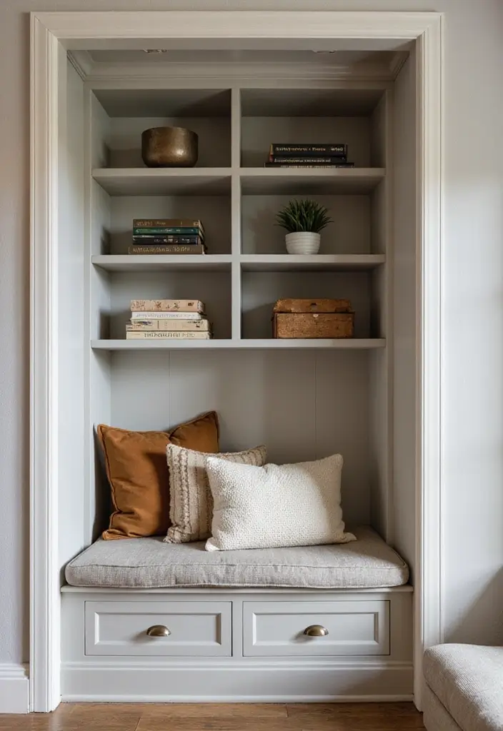 18 Built-In Cupboard Ideas for Your Living Room That Will Change Your Space Forever! - 2. Cozy Corner Nooks