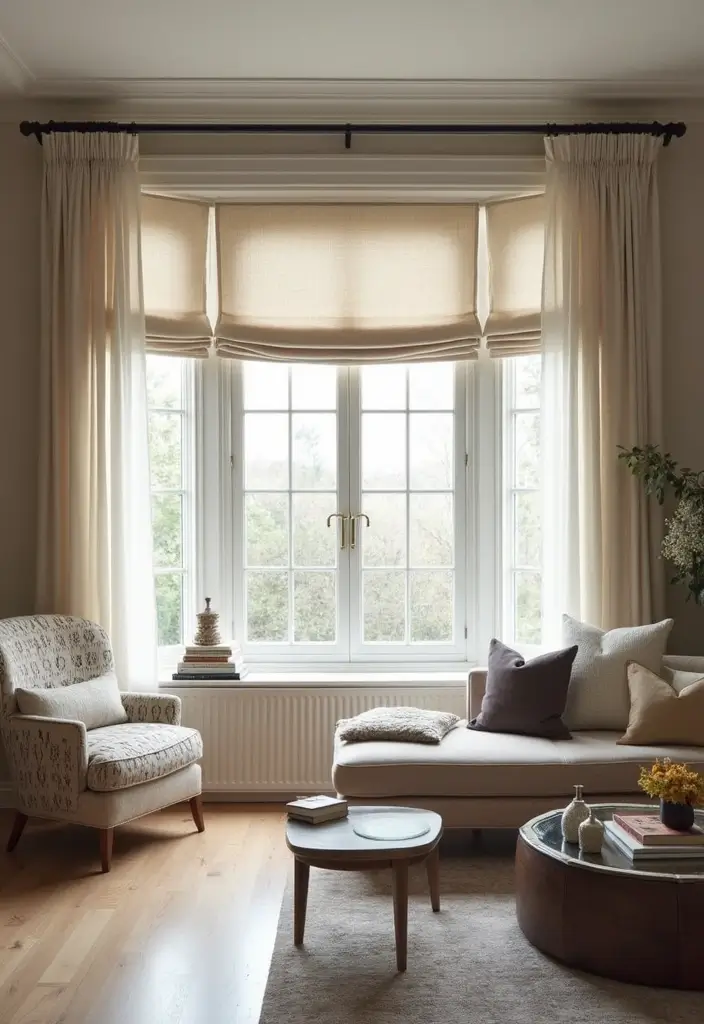 18 Curtain Ideas for Living Room That Instantly Elevate Your Space (You Won't Believe #7!) - 10. Multi-Purpose Window Treatments