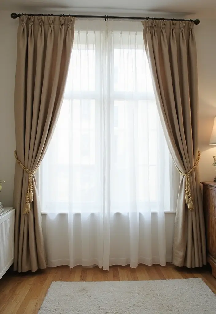 18 Curtain Ideas for Living Room That Instantly Elevate Your Space (You Won't Believe #7!) - 5. Layering Techniques for Depth