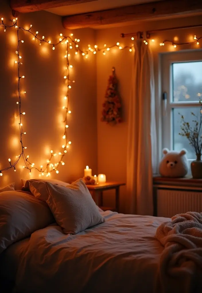 18 Romantic Decor Ideas That'll Transform Your Bedroom Into a Surprise Haven! - 1. Twinkling Fairy Lights