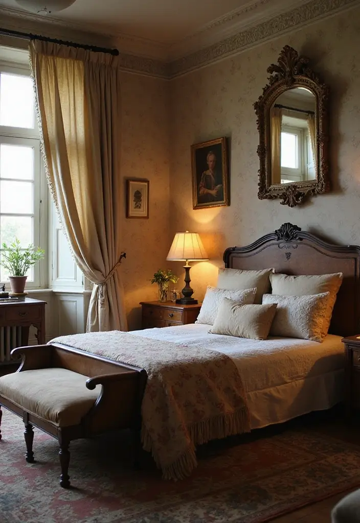 18 Romantic Decor Ideas That'll Transform Your Bedroom Into a Surprise Haven! - 18. Vintage Touches