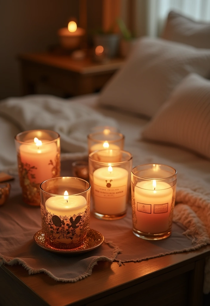 19 Luxurious Romantic Bedroom Styling Hacks to Elevate Any Space - 10. Scented Candles