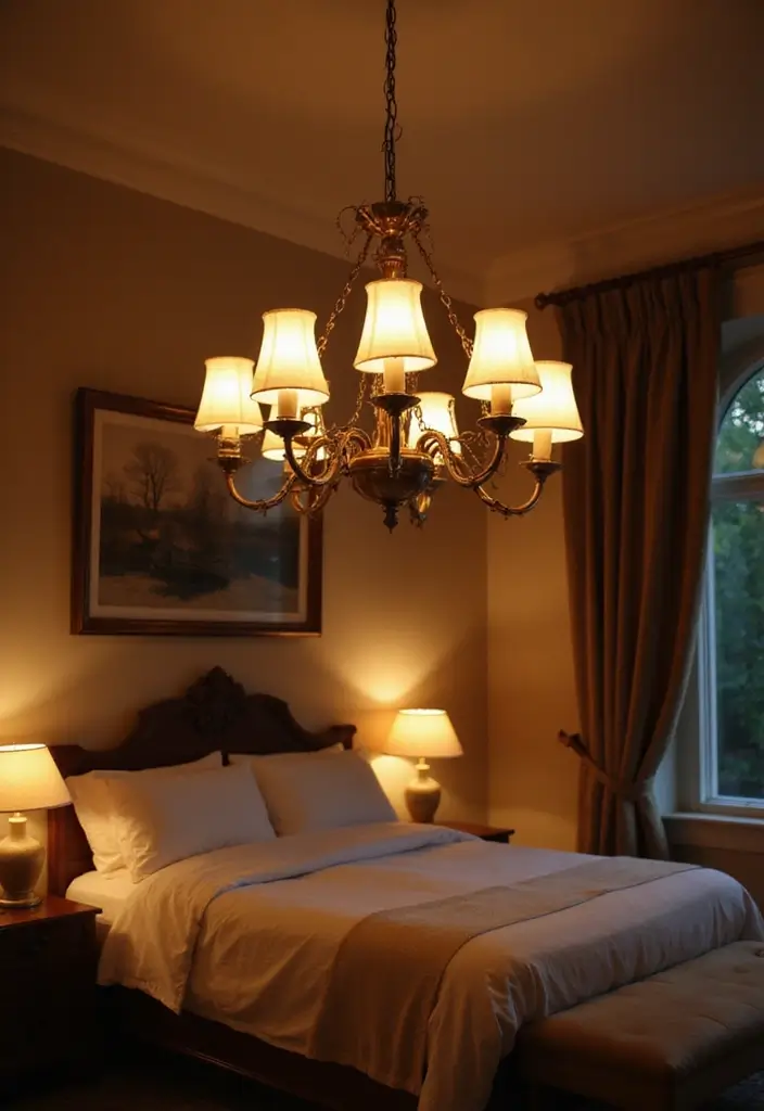 19 Luxurious Romantic Bedroom Styling Hacks to Elevate Any Space - 18. Custom Lighting Fixtures