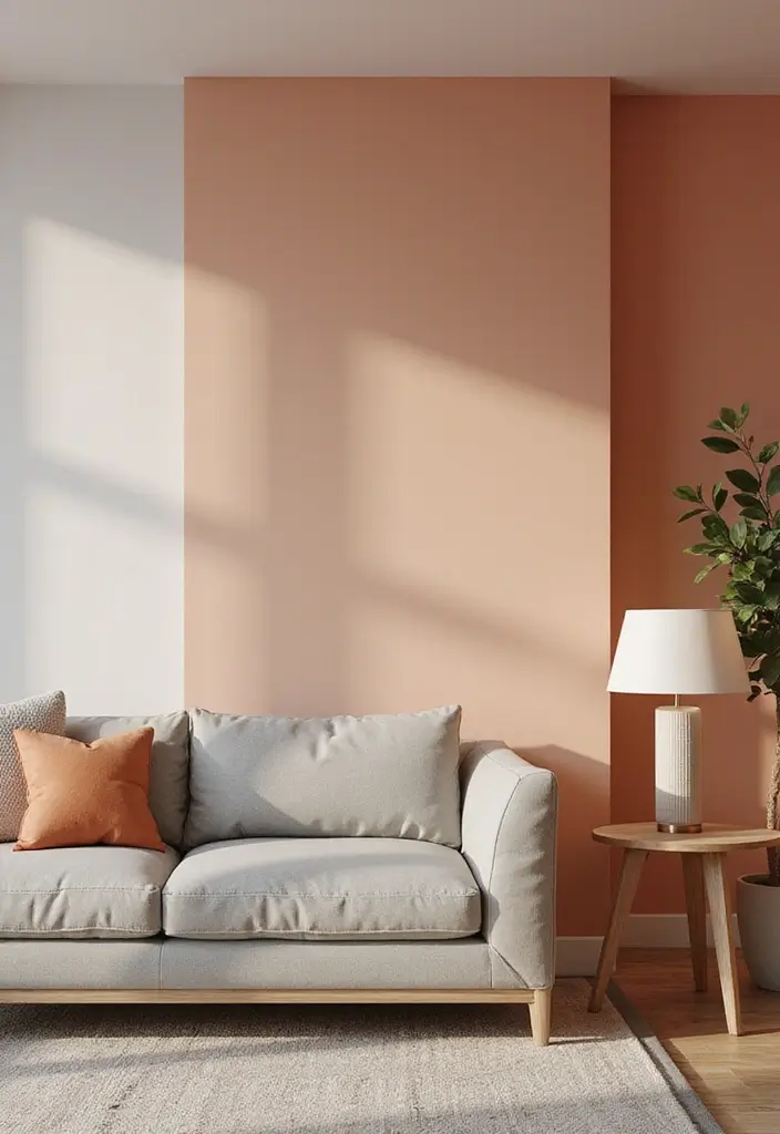 20 Accent Wall Ideas That Will Transform Your Living Room Into a Stunning Oasis! - 19. Gradient Walls