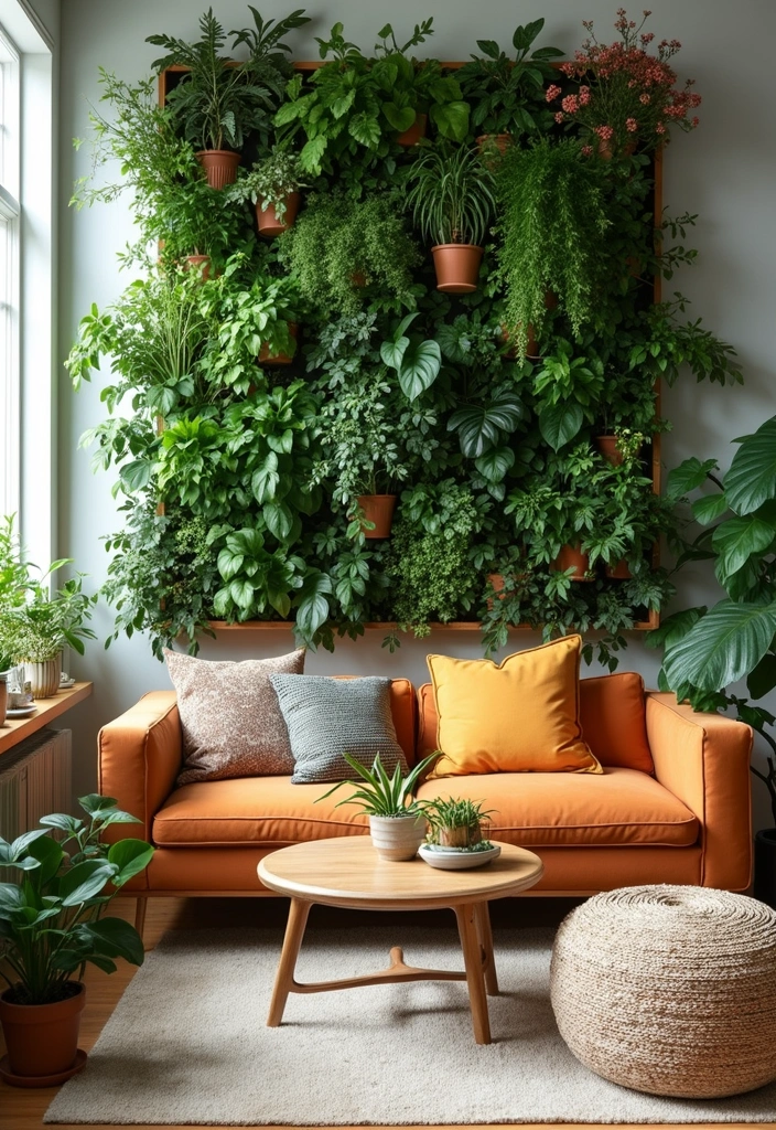 20 Accent Wall Ideas That Will Transform Your Living Room Into a Stunning Oasis! - 7. Nature-Inspired Living Walls