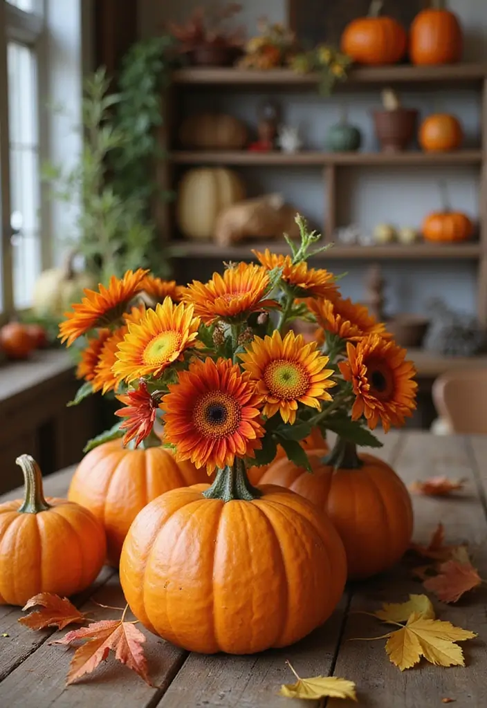 20 DIY Indoor Halloween Decor Hacks for a Pinterest-Worthy Aesthetic - 8. Pumpkin Vases