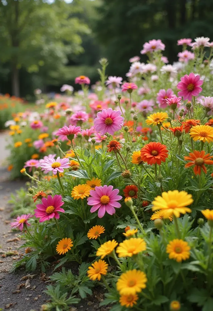 20 DIY Secret Garden Ideas to Transform Your Backyard Into a Magical Oasis - 11. Colorful Flower Beds