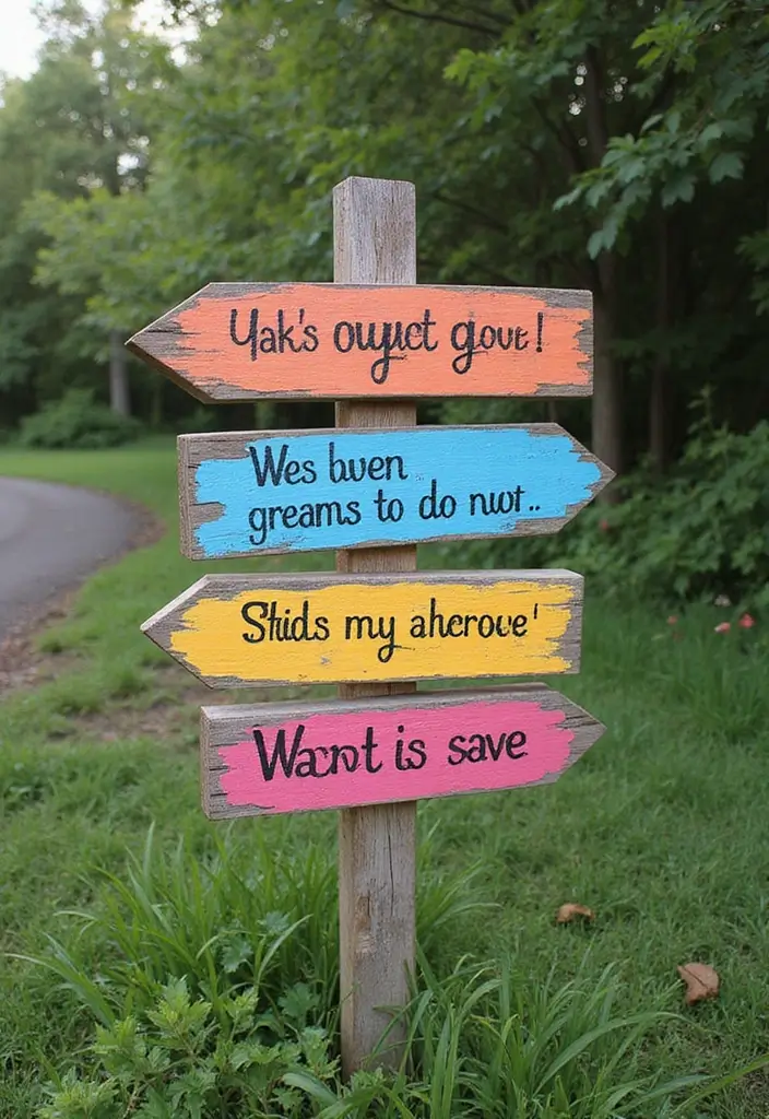 20 DIY Secret Garden Ideas to Transform Your Backyard Into a Magical Oasis - 15. Secret Garden Signs