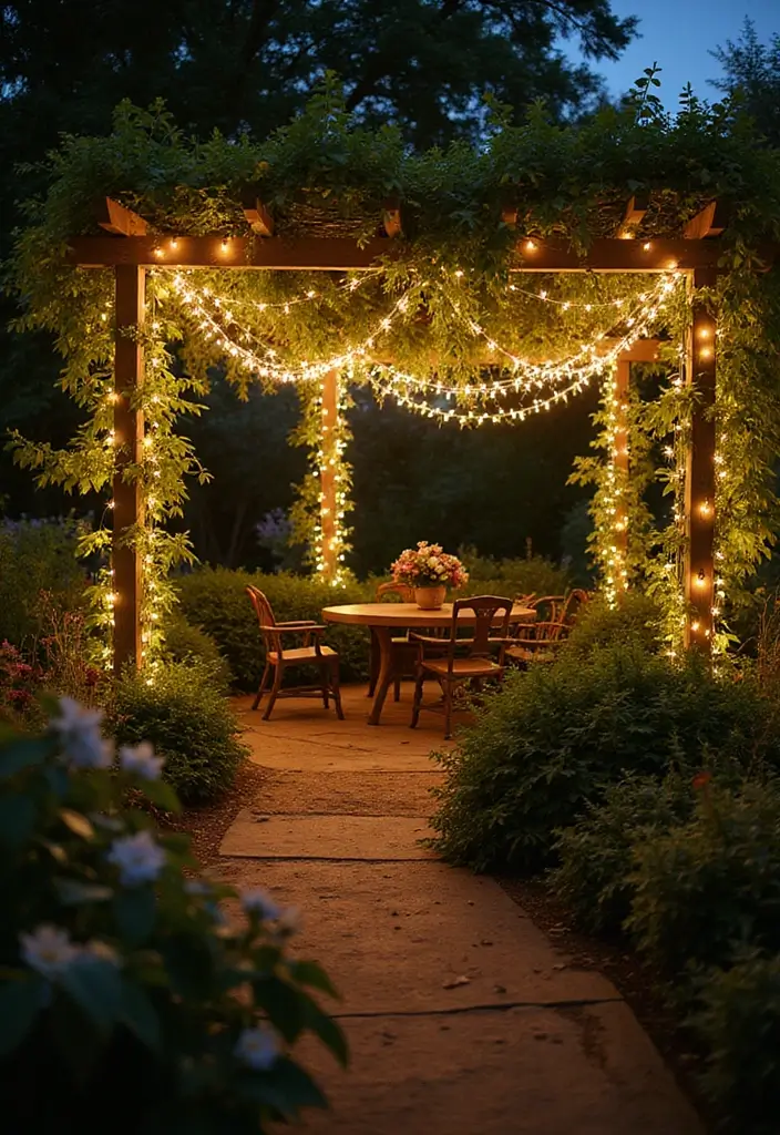 20 DIY Secret Garden Ideas to Transform Your Backyard Into a Magical Oasis - 4. Magical Fairy Lights