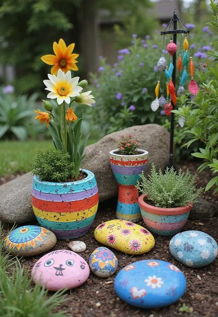 20 DIY Secret Garden Ideas to Transform Your Backyard Into a Magical Oasis - 5. DIY Garden Art