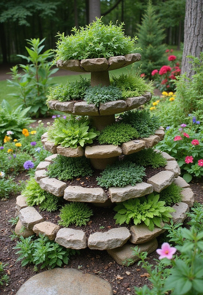 20 DIY Secret Garden Ideas to Transform Your Backyard Into a Magical Oasis - 7. Herb Spirals