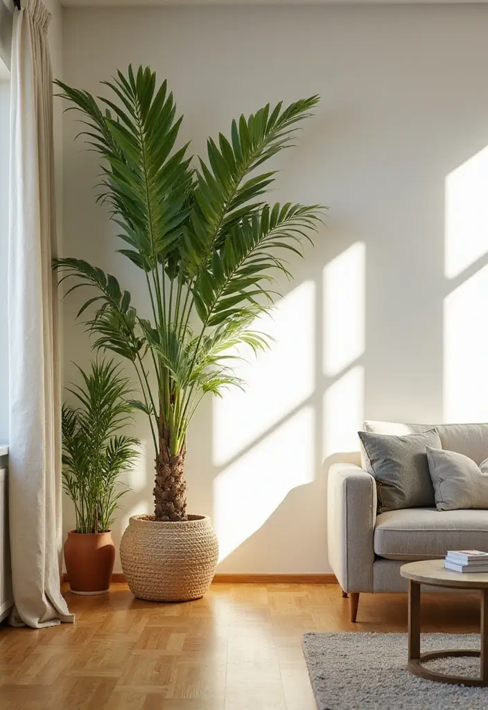 20 Indoor Plants Decor Ideas That Will Transform Your Living Room into a Lush Paradise! - 5. Indoor Palm Trees