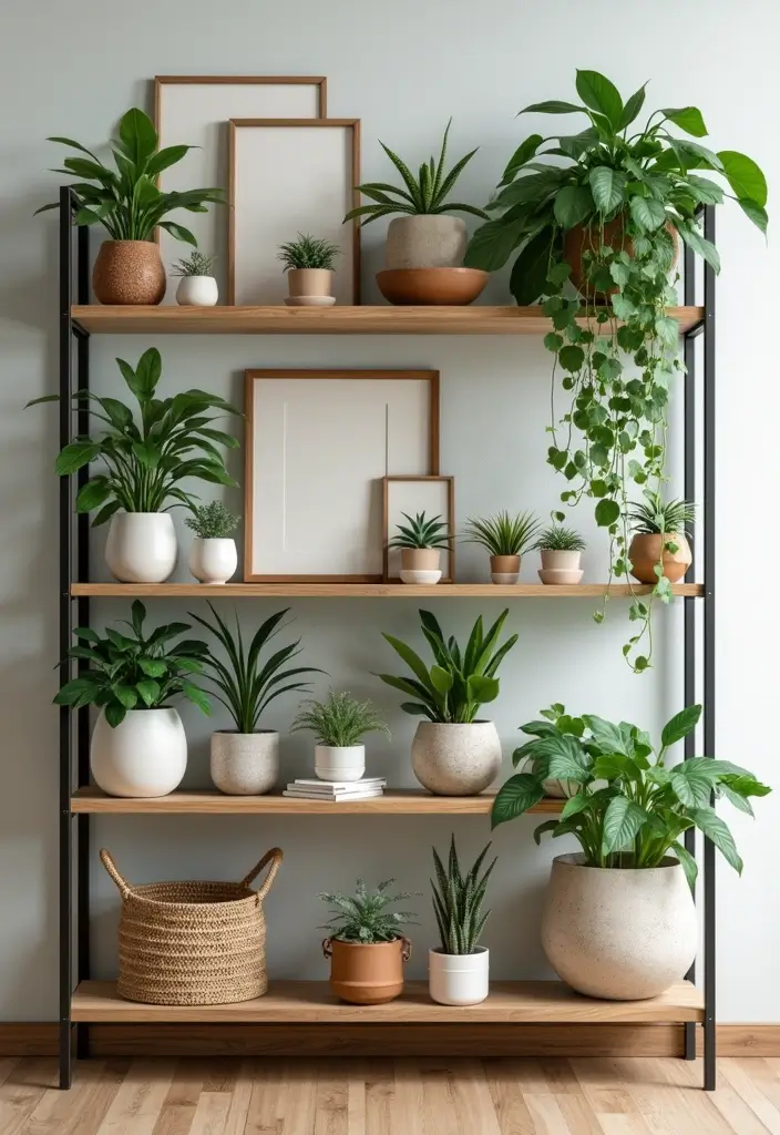 20 Indoor Plants Decor Ideas That Will Transform Your Living Room into a Lush Paradise! - 6. Plant Shelfie