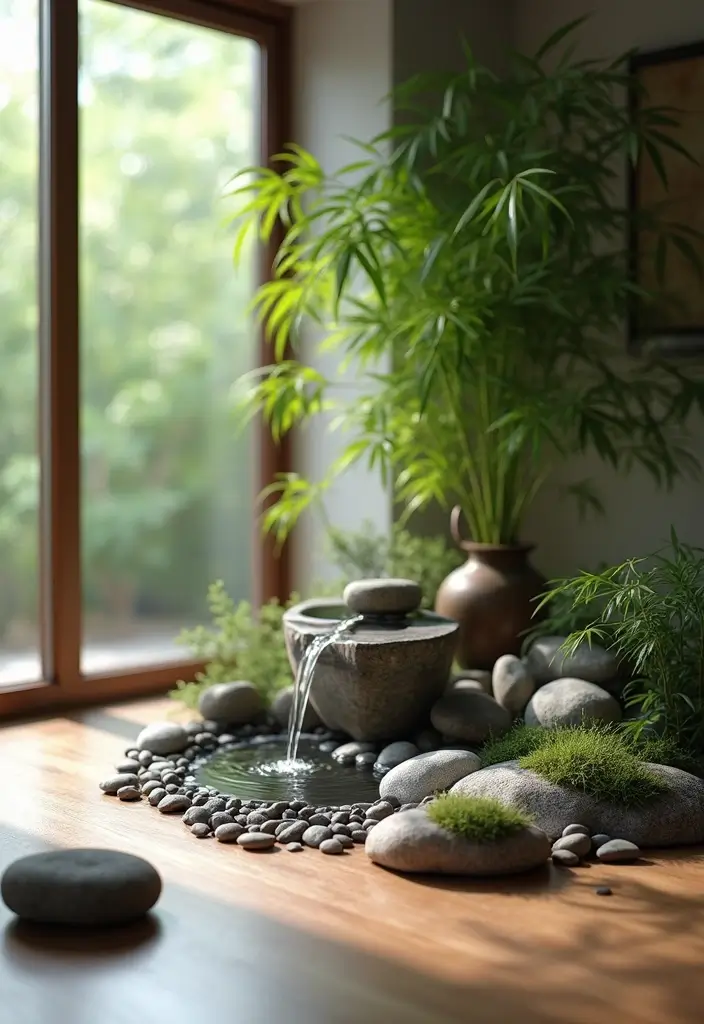 20 Indoor Plants Decor Ideas That Will Transform Your Living Room into a Lush Paradise! - 8. Zen Garden Corner
