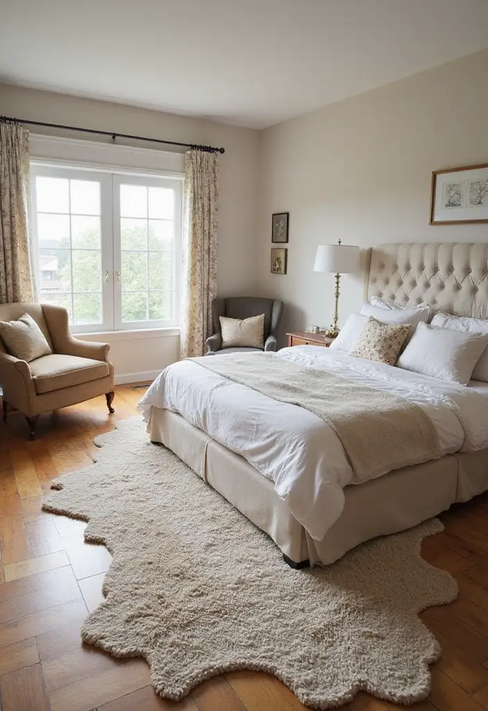 20 Luxurious Adult Bedroom Ideas for Couples That Will Ignite Your Romance! (Number 8 Will Blow Your Mind!) - 13. Soft Area Rugs