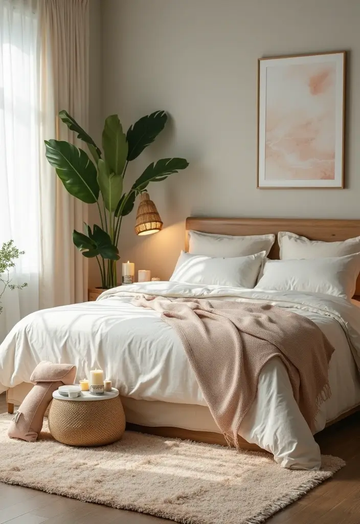 20 Master Bedrooms Decor Ideas That Will Make Your Sleep Space Feel Like a Luxury Suite - 2. Spa-Inspired Accents