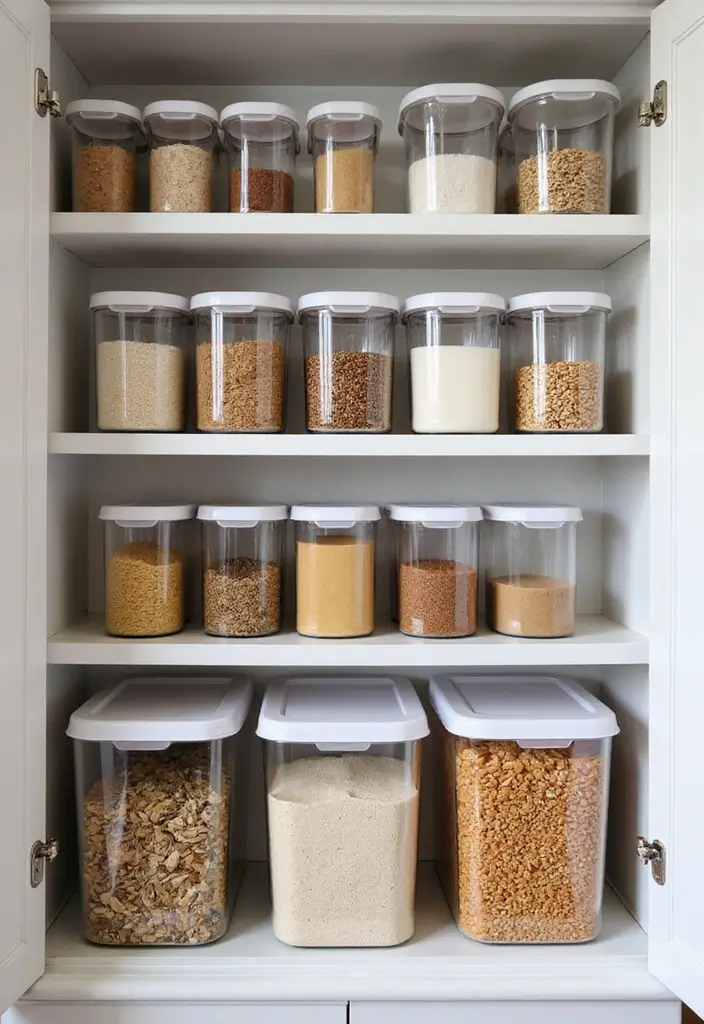 20 Stunning Acrylic Decor Ideas to Transform Your Kitchen Interior! - 14. Acrylic Containers for Dry Goods