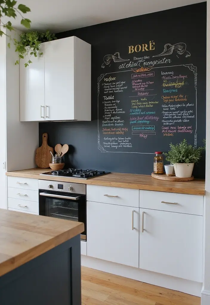 20 Stunning Acrylic Decor Ideas to Transform Your Kitchen Interior! - 19. Acrylic Chalkboard for Notes and Menus