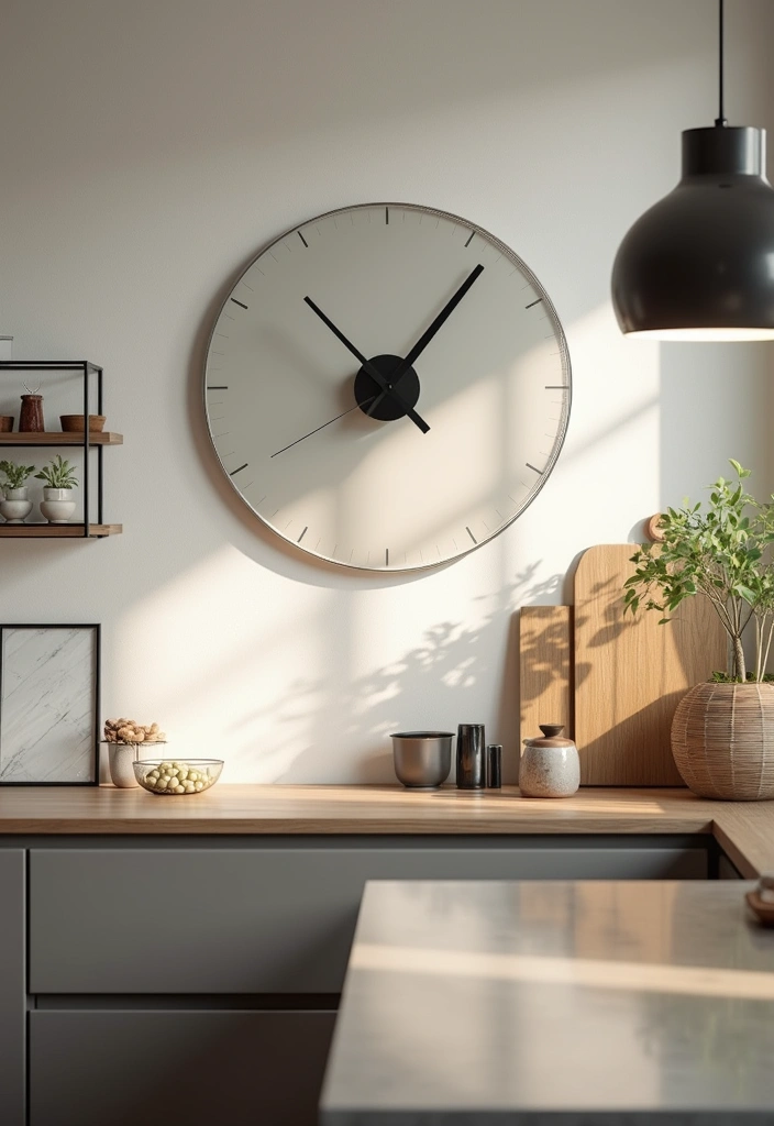 20 Stunning Acrylic Decor Ideas to Transform Your Kitchen Interior! - 20. Acrylic Clocks for Timeliness in Style