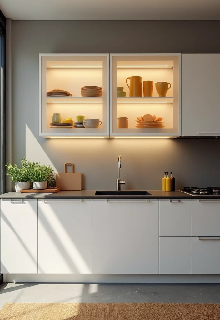 20 Stunning Acrylic Decor Ideas to Transform Your Kitchen Interior! - 4. Acrylic Cabinets for a Futuristic Feel