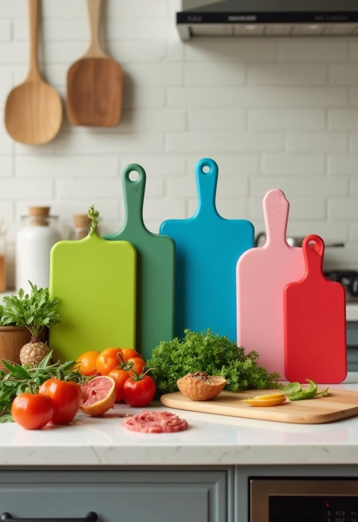 20 Stunning Acrylic Decor Ideas to Transform Your Kitchen Interior! - 7. Acrylic Cutting Boards for a Chic Touch