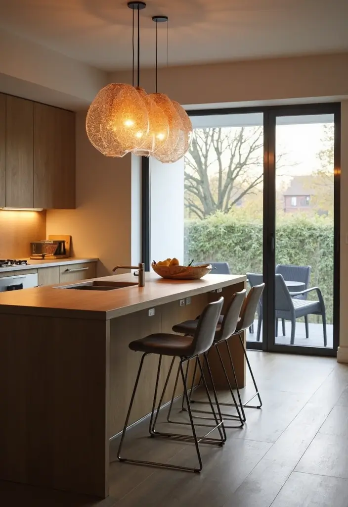 20 Stunning Acrylic Decor Ideas to Transform Your Kitchen Interior! - 9. Acrylic Light Fixtures for Unique Illumination