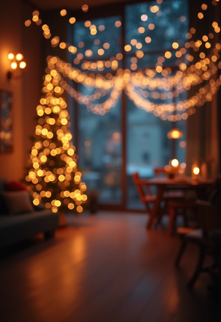 20 Stunning Fairy Light Ideas to Transform Your Living Room into a Romantic Wonderland! - 16. Floating Fairy Lights