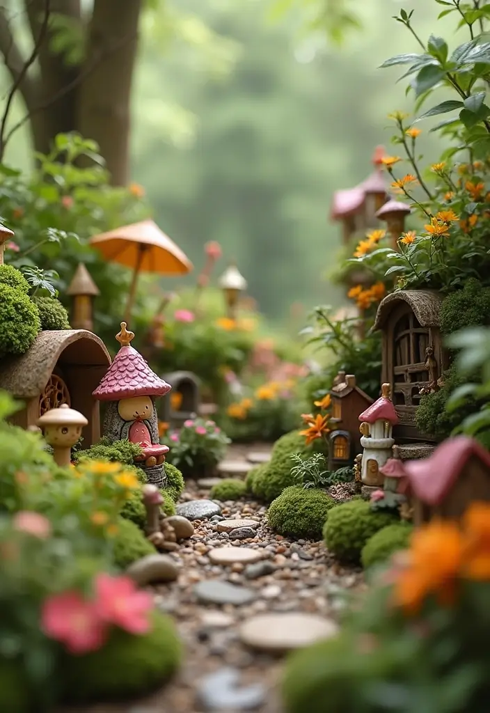 20 Stunning Home Garden Ideas That Will Transform Your Outdoor Space into an Aesthetic Paradise! - 12. Fairy Garden Themes