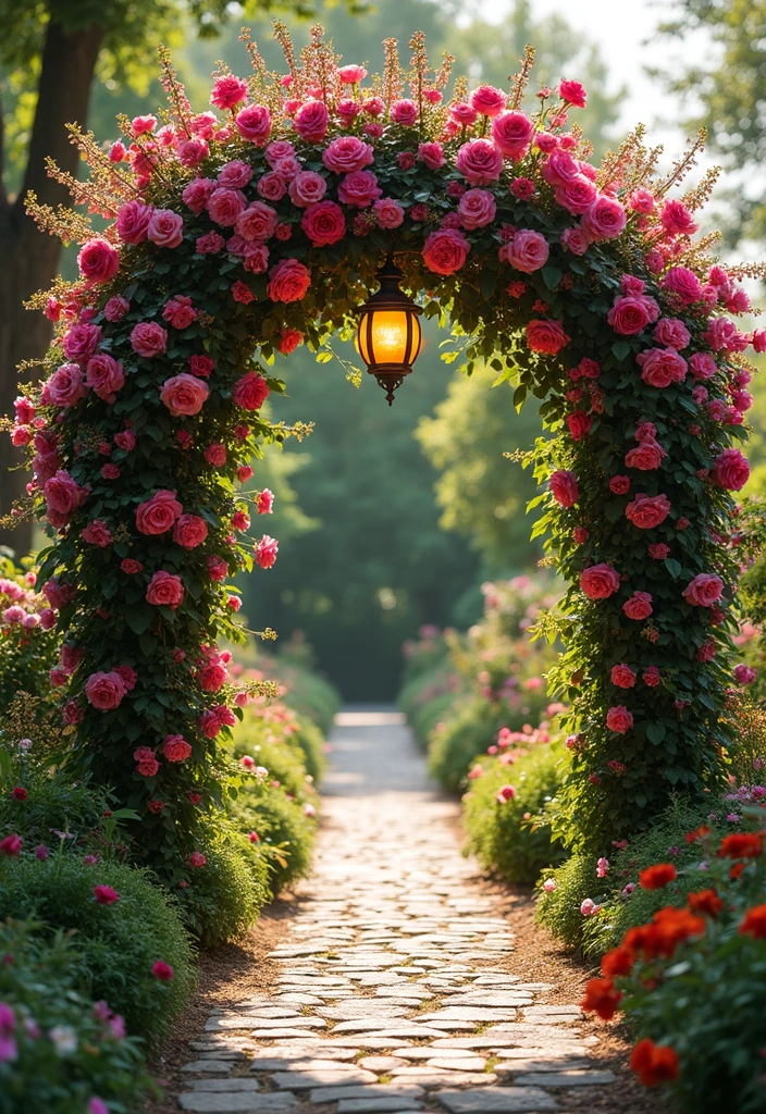 20 Stunning Home Garden Ideas That Will Transform Your Outdoor Space into an Aesthetic Paradise! - 3. Flower Arches
