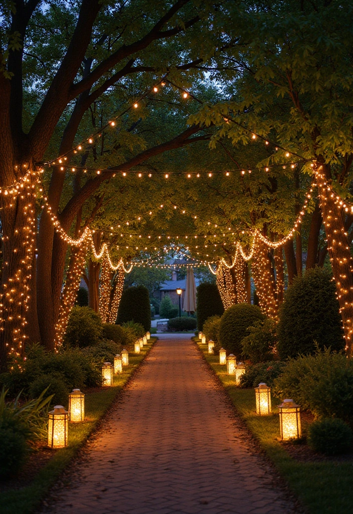 20 Stunning Home Garden Ideas That Will Transform Your Outdoor Space into an Aesthetic Paradise! - 7. Decorative Garden Lighting