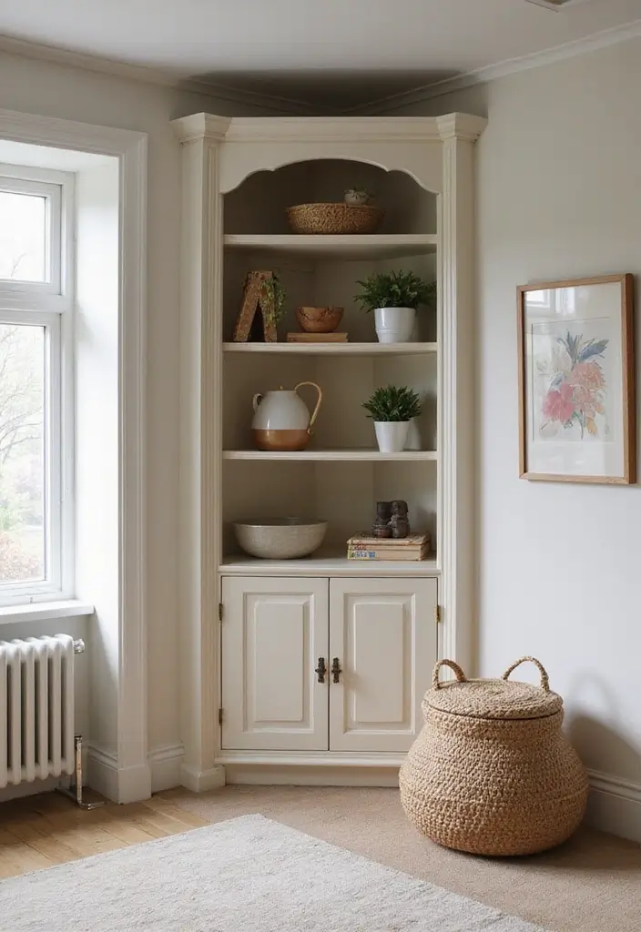 20 Stunning Living Room Cabinet Ideas That Will Transform Your Accent Wall! - 8. Cozy Corner Cabinets