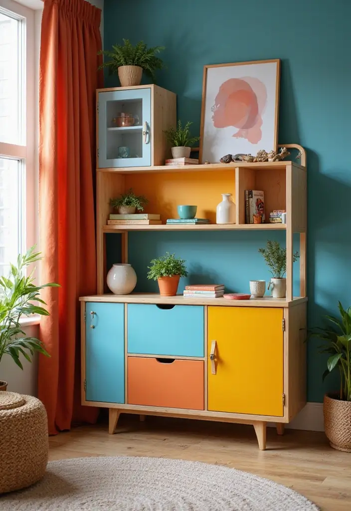 20 Stunning Living Room Cabinet Ideas That Will Transform Your Accent Wall! - 9. Multi-functional Cabinets