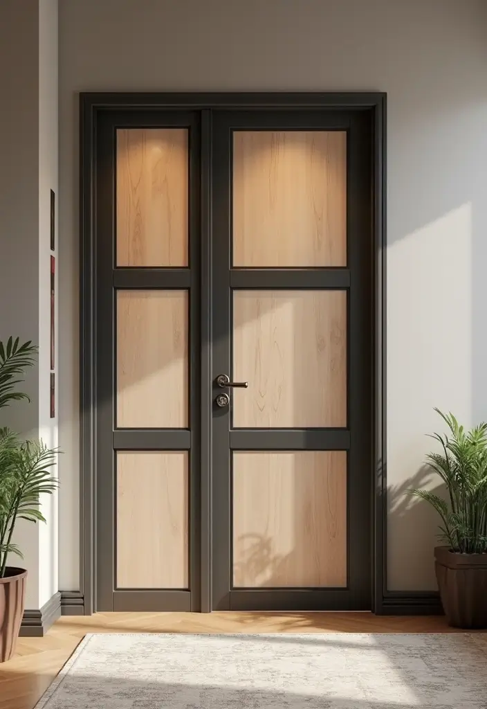 20 Stunning Main Door Designs That Will Transform Your Apartment Entrance! - 16. Customizable Modular Doors